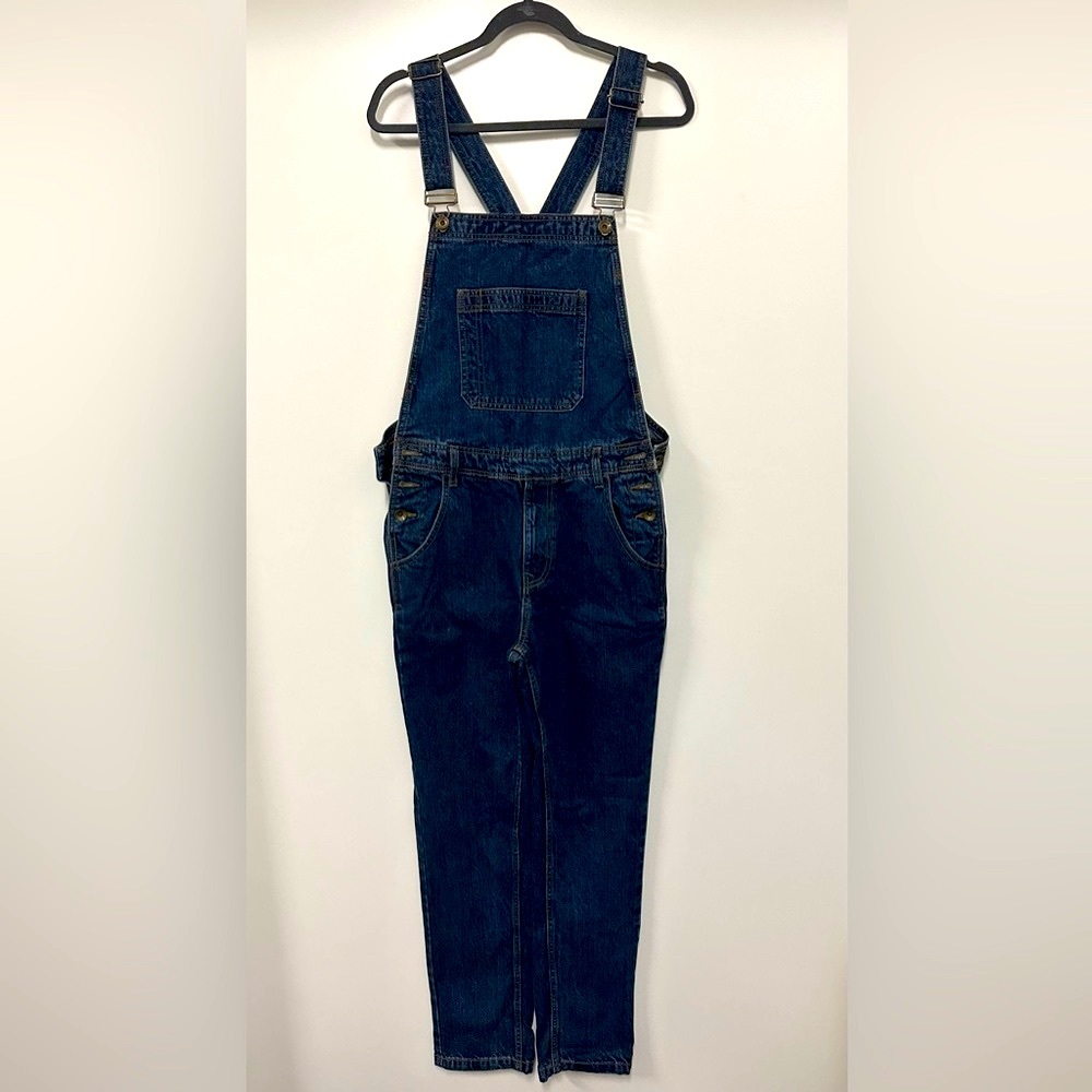 Vintage Denim Overalls, dark blue “BDG” brand.